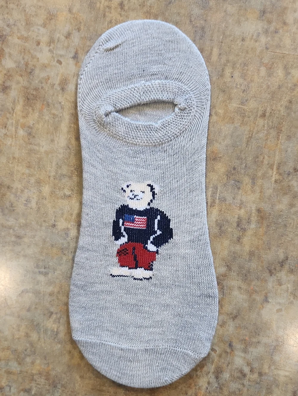 Patriotic Bear No-show Socks 5 Pack
